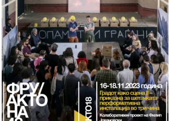 ФРУ/АКТО на 48. МОТ: „Градот како сцена II – приказна за шетачката перформативна инсталација во три чина“
